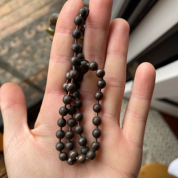 Sookie Sookie necklace for women. Made of cooper beads. With a beautiful flower - Picture 8 of 8